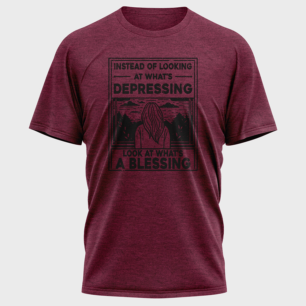 Instead of Looking at What's Depressing Cotton Tee