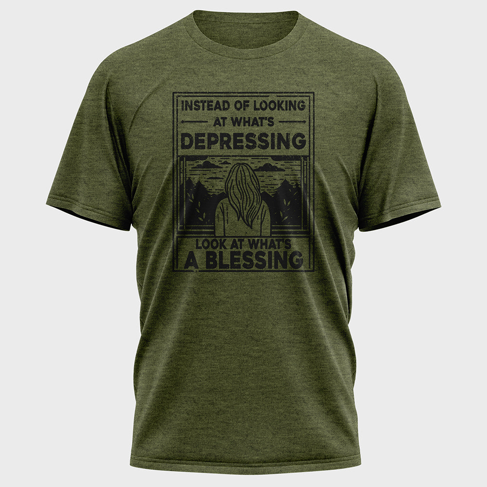 Instead of Looking at What's Depressing Cotton Tee