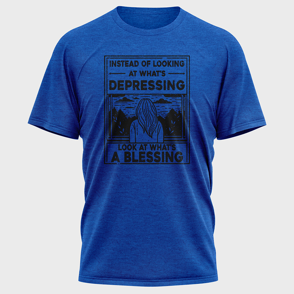Instead of Looking at What's Depressing Cotton Tee