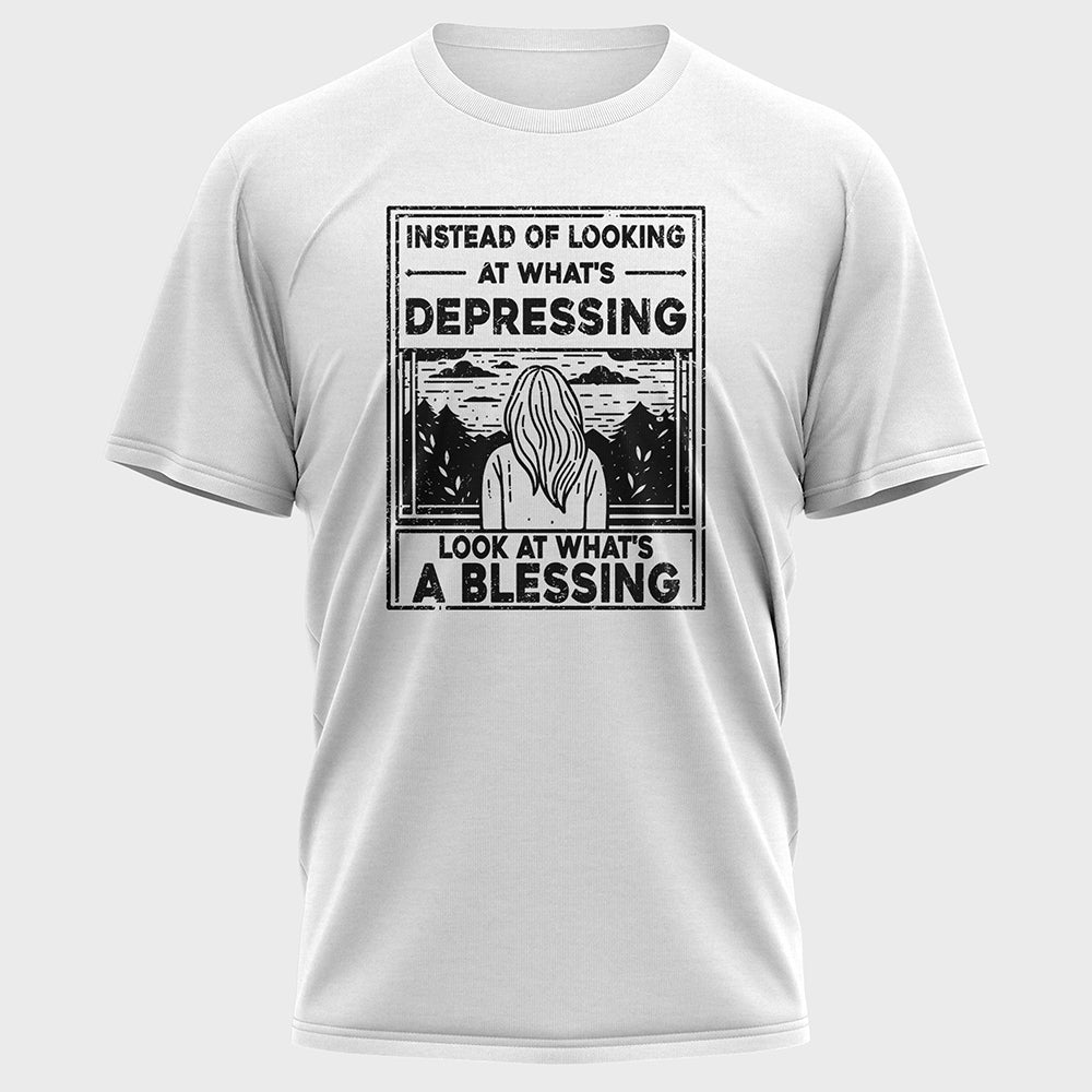 Instead of Looking at What's Depressing Cotton Tee